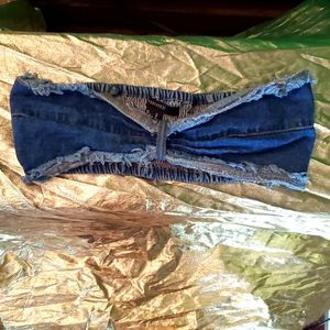 FOREVER 21 STRAPLESS BANDEAU BIKINI TOP SZ M.